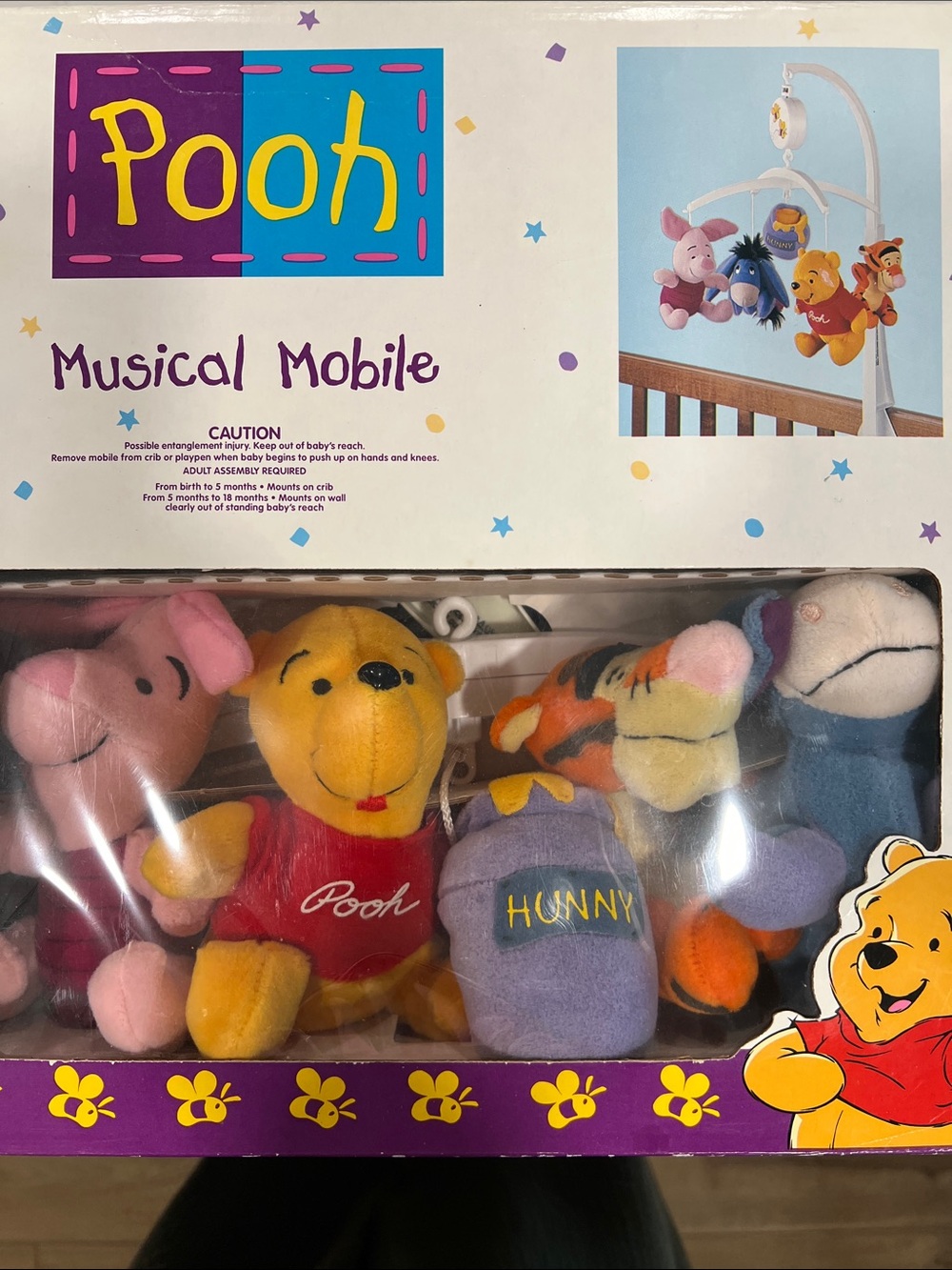 Pooh Bear - 90s Musical Mobile, baby, decor